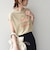 《予約》SHIPS Colors:〈接触冷感・UVカット〉フレンチスリーブ SOLENNE ロゴT◆