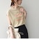 《予約》SHIPS Colors:〈接触冷感・UVカット〉フレンチスリーブ SOLENNE ロゴT◆