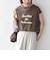 《予約》SHIPS Colors:〈接触冷感・UVカット〉フレンチスリーブ SOLENNE ロゴT◆