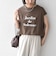 《予約》SHIPS Colors:〈接触冷感・UVカット〉フレンチスリーブ SOLENNE ロゴT◆