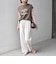 《予約》SHIPS Colors:〈接触冷感・UVカット〉フレンチスリーブ SOLENNE ロゴT◆