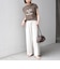 《予約》SHIPS Colors:〈接触冷感・UVカット〉フレンチスリーブ SOLENNE ロゴT◆