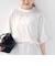 《予約》フラワー モチーフ カットワーク レース ショート スリーブ TEE