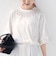 《予約》フラワー モチーフ カットワーク レース ショート スリーブ TEE