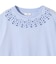 《予約》フラワー モチーフ カットワーク レース ショート スリーブ TEE