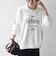 《予約》【SHIPS any別注】La Hutte:〈洗濯機可能〉襟付き ロゴ プリント スウェット