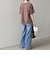 《予約》SHIPS Colors:〈接触冷感・手洗い可能〉クールタッチ シアーコンビ ハーフスリーブ トップス◆