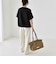 《予約》quaranciel:〈洗濯機可能〉カット ジャカード フレンチスリーブ プルオーバー