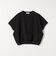 《予約》quaranciel:〈洗濯機可能〉カットジャカード ルーズ フレンチスリーブ プルオーバー
