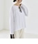 《予約》quaranciel:〈手洗い可能〉シアー コットン ボートネック ルーズ ロンTEE