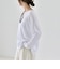 《予約》quaranciel:〈手洗い可能〉シアー コットン ボートネック ルーズ ロンTEE
