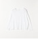 《予約》quaranciel:〈手洗い可能〉シアー コットン ボートネック ルーズ ロンTEE
