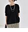 《予約》quaranciel:〈手洗い可能〉シアー コットン ボートネック ルーズ ロンTEE
