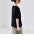 《予約》quaranciel:〈手洗い可能〉シアー コットン ボートネック ルーズ ロンTEE