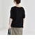 《予約》quaranciel:〈手洗い可能〉シアー コットン ボートネック ルーズ ロンTEE