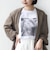 メルティ コットン フォト プリント TEE