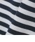 THYARD: COOLMAX(R) ボーダー ヘンリーネック Tシャツ