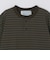 THYARD: COOLMAX(R) ボーダー ヘンリーネック Tシャツ