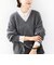 《予約》〈手洗い可能〉フラワー ストレッチ レース ハイネック トップス