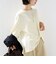 《予約》【WEB限定】〈手洗い可能〉裾 ツイスト デザイン ポンチ ロング スリーブ プルオーバー