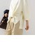 《予約》【WEB限定】〈手洗い可能〉裾 ツイスト デザイン ポンチ ロング スリーブ プルオーバー