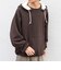 【SHIPS any別注】RUSSELL ATHLETIC: ワンポイント ロゴ 裏起毛 プルオーバー パーカー◆