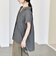 quaranciel:〈手洗い可能〉シアー デニム フレンチスリーブ レギュラー シャツ