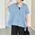 quaranciel:〈手洗い可能〉シアー デニム フレンチスリーブ レギュラー シャツ