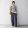 《予約》SHIPS any:〈洗濯機可能〉レース ヘム アシンメトリー ロングスリーブ TEE