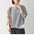 《予約》SHIPS any:〈洗濯機可能〉レース ヘム アシンメトリー ロングスリーブ TEE