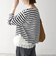 《予約》SHIPS any:〈洗濯機可能〉レース ヘム アシンメトリー ロングスリーブ TEE