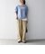 《予約》SHIPS any:〈洗濯機可能〉レース ヘム アシンメトリー ロングスリーブ TEE