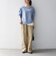 《予約》SHIPS any:〈洗濯機可能〉レース ヘム アシンメトリー ロングスリーブ TEE