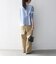 《予約》SHIPS any:〈洗濯機可能〉レース ヘム アシンメトリー ロングスリーブ TEE