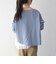 《予約》SHIPS any:〈洗濯機可能〉レース ヘム アシンメトリー ロングスリーブ TEE