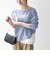 《予約》SHIPS any:〈洗濯機可能〉レース ヘム アシンメトリー ロングスリーブ TEE