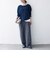 《予約》SHIPS any:〈洗濯機可能〉レース ヘム アシンメトリー ロングスリーブ TEE