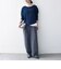 《予約》SHIPS any:〈洗濯機可能〉レース ヘム アシンメトリー ロングスリーブ TEE