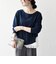 《予約》SHIPS any:〈洗濯機可能〉レース ヘム アシンメトリー ロングスリーブ TEE