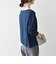 《予約》SHIPS any:〈洗濯機可能〉レース ヘム アシンメトリー ロングスリーブ TEE