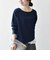 《予約》SHIPS any:〈洗濯機可能〉レース ヘム アシンメトリー ロングスリーブ TEE