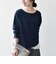 《予約》SHIPS any:〈洗濯機可能〉レース ヘム アシンメトリー ロングスリーブ TEE