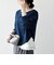 《予約》SHIPS any:〈洗濯機可能〉レース ヘム アシンメトリー ロングスリーブ TEE