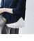《予約》SHIPS any:〈洗濯機可能〉レース ヘム アシンメトリー ロングスリーブ TEE