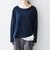 《予約》SHIPS any:〈洗濯機可能〉レース ヘム アシンメトリー ロングスリーブ TEE