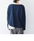 《予約》SHIPS any:〈洗濯機可能〉レース ヘム アシンメトリー ロングスリーブ TEE