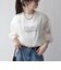 《予約》SHIPS any:〈手洗い可能〉シアー ワイド トップス  × フレンチ ロゴ TEE