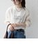 《予約》SHIPS any:〈手洗い可能〉シアー ワイド トップス  × フレンチ ロゴ TEE