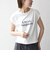 《予約》SHIPS any:〈手洗い可能〉シアー ワイド トップス  × フレンチ ロゴ TEE