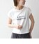 《予約》SHIPS any:〈手洗い可能〉シアー ワイド トップス  × フレンチ ロゴ TEE